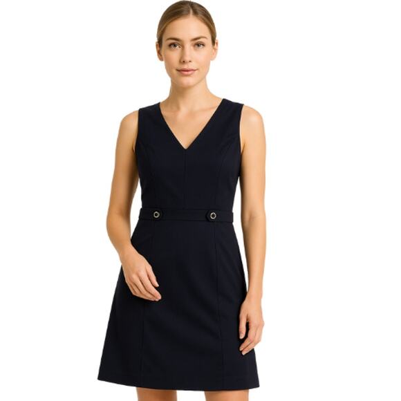 White House Black Market Sleeveless Sheath Dress in Black – EUC Size 2 - Picture 1 of 4